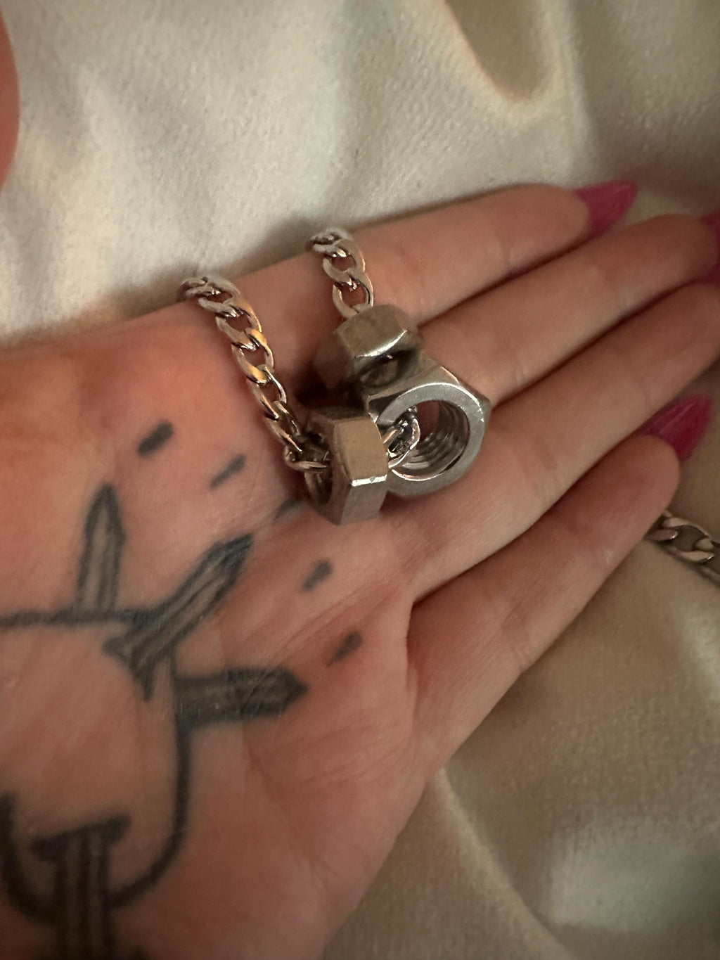 Hex Nut Necklace