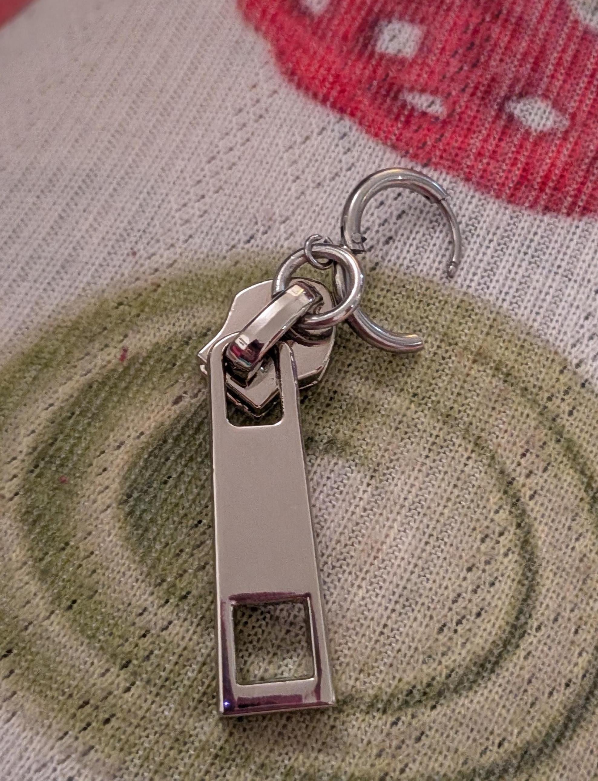 Steel Zipper Earrings
