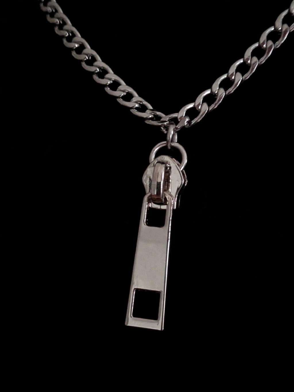 Steel Zipper Necklace