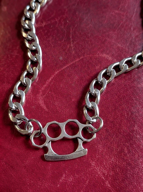 Brass Knuckle Necklace