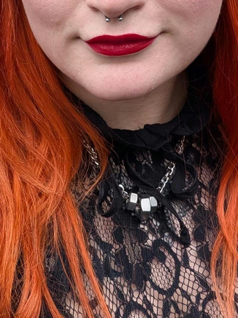 Hex Nut Necklace