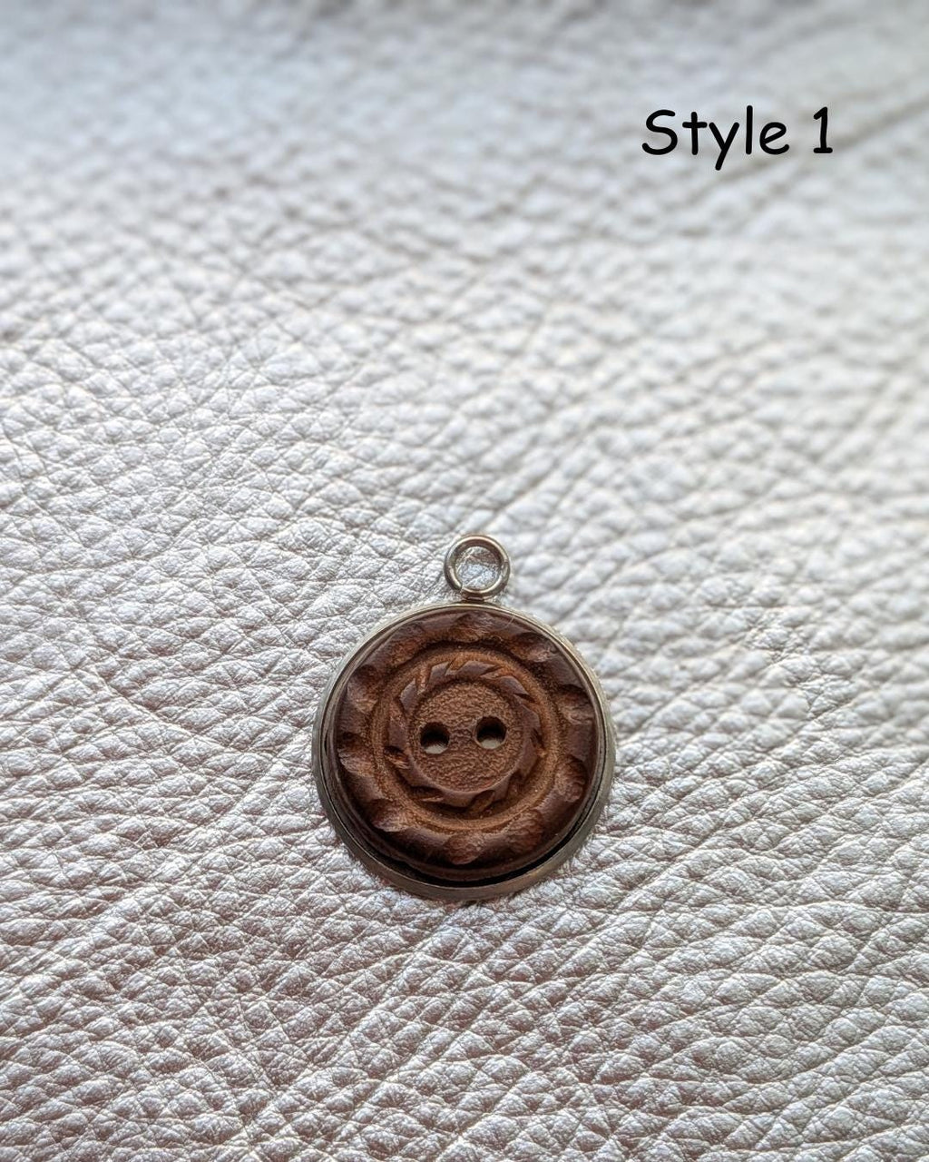 Vintage Button Pendant