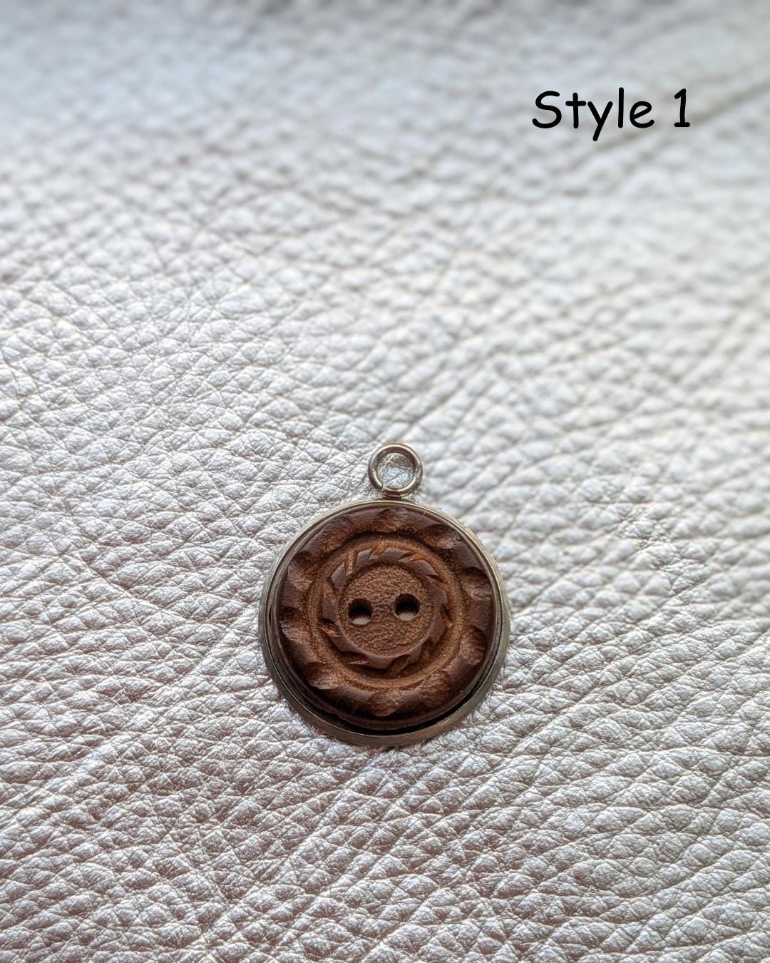 Vintage Button Pendant