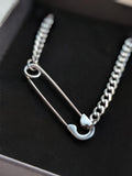 Dainty Safety Pin Necklace