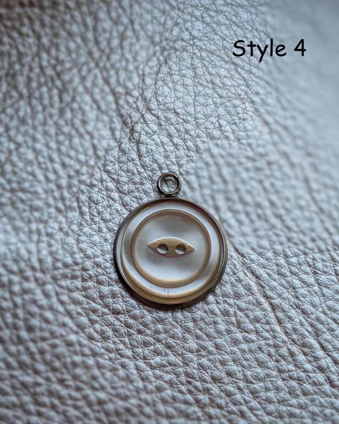 Vintage Button Pendant