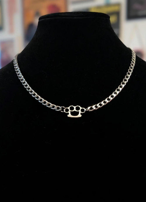 Brass Knuckle Necklace