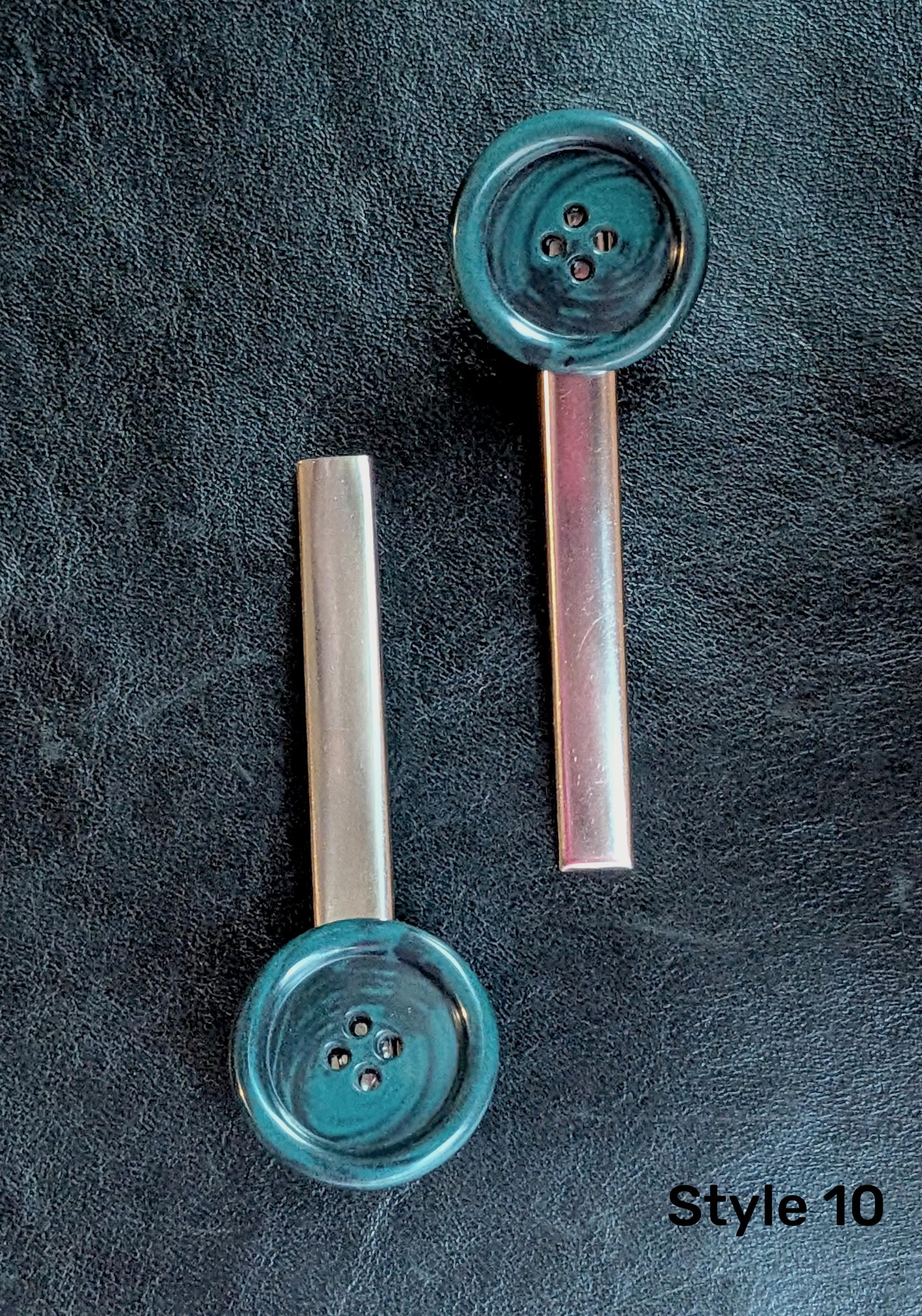 Vintage Button Hair Clip Set