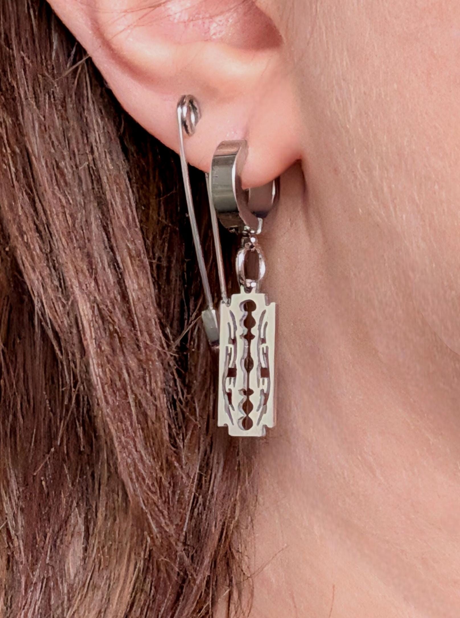 Razor Blade Hoops