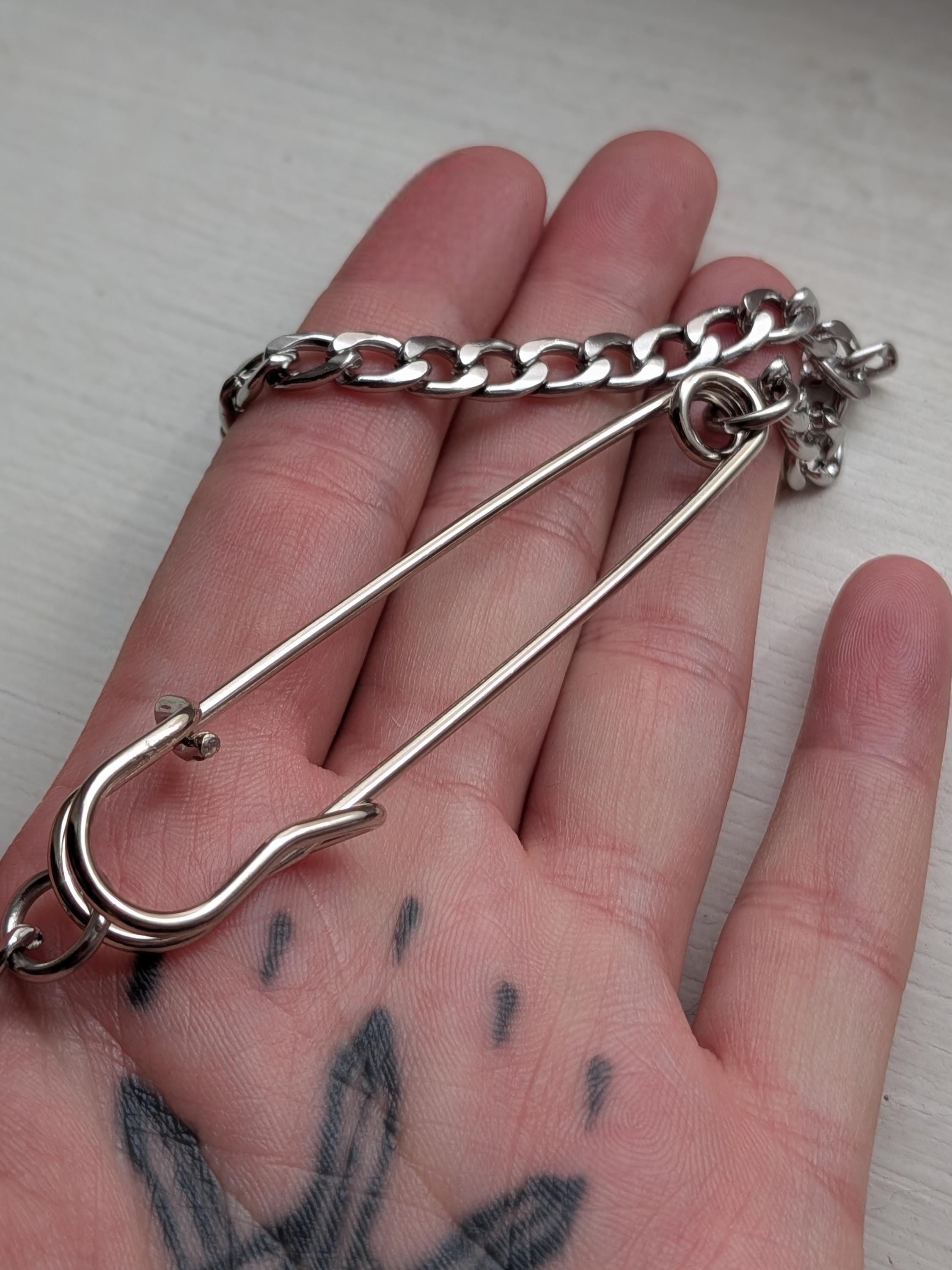Safety Pin Necklace