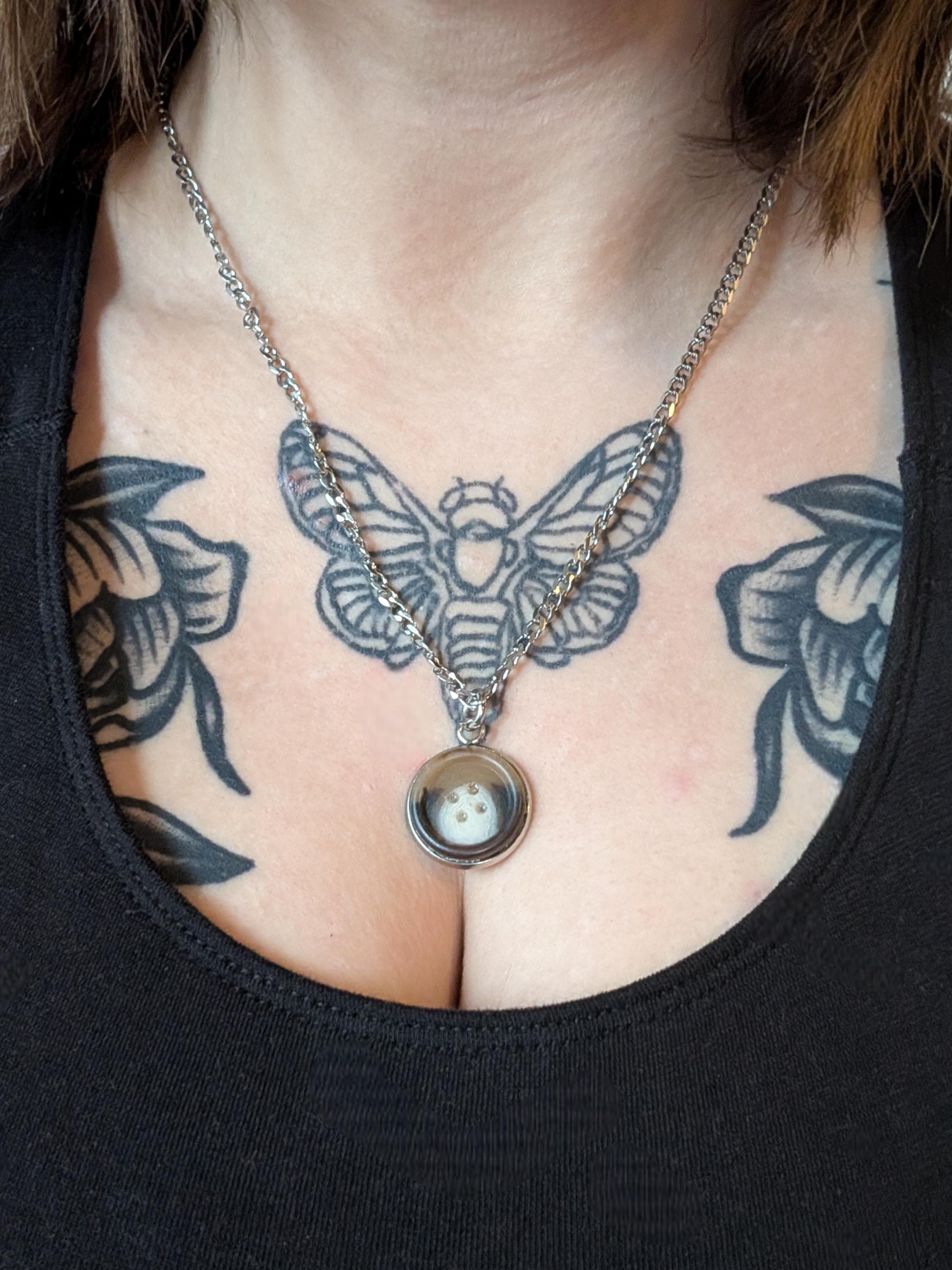 Vintage Button Pendant
