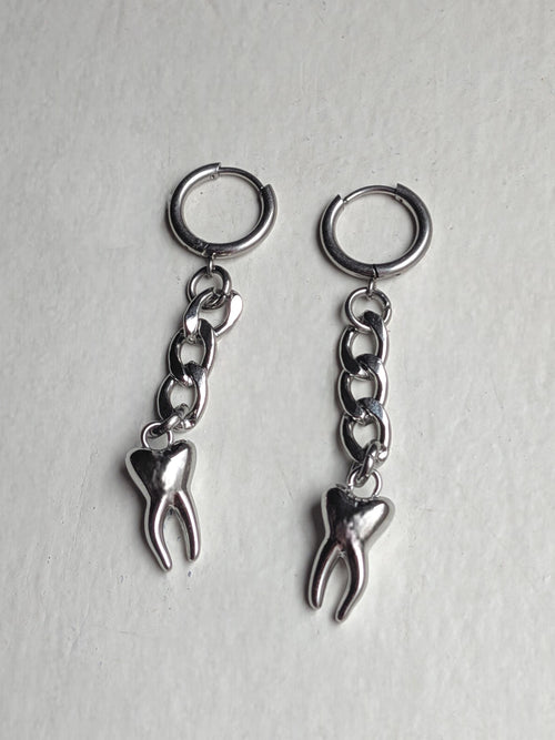 Chain & Teeth Hoops