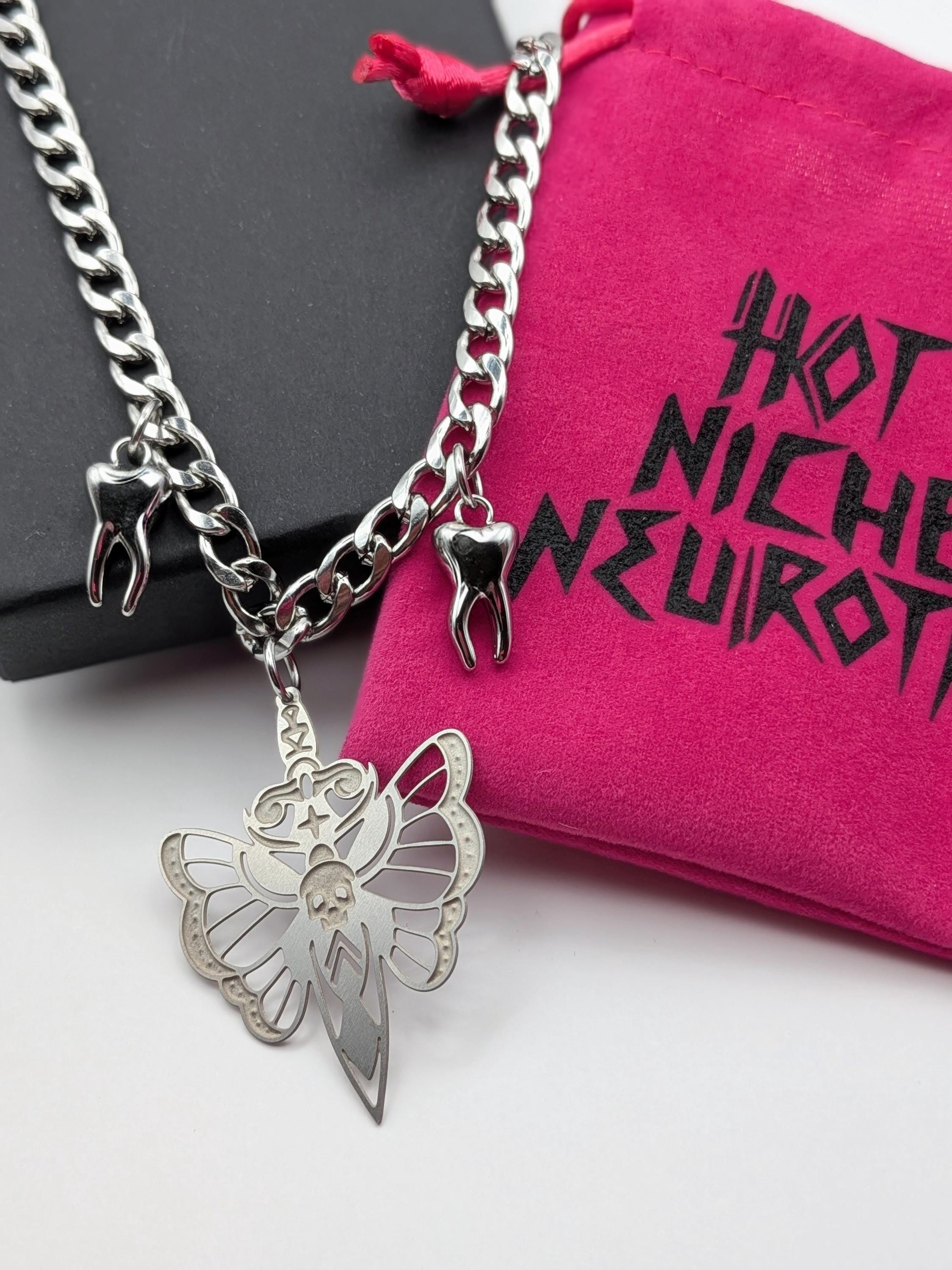 Death Moth Tooth Choker