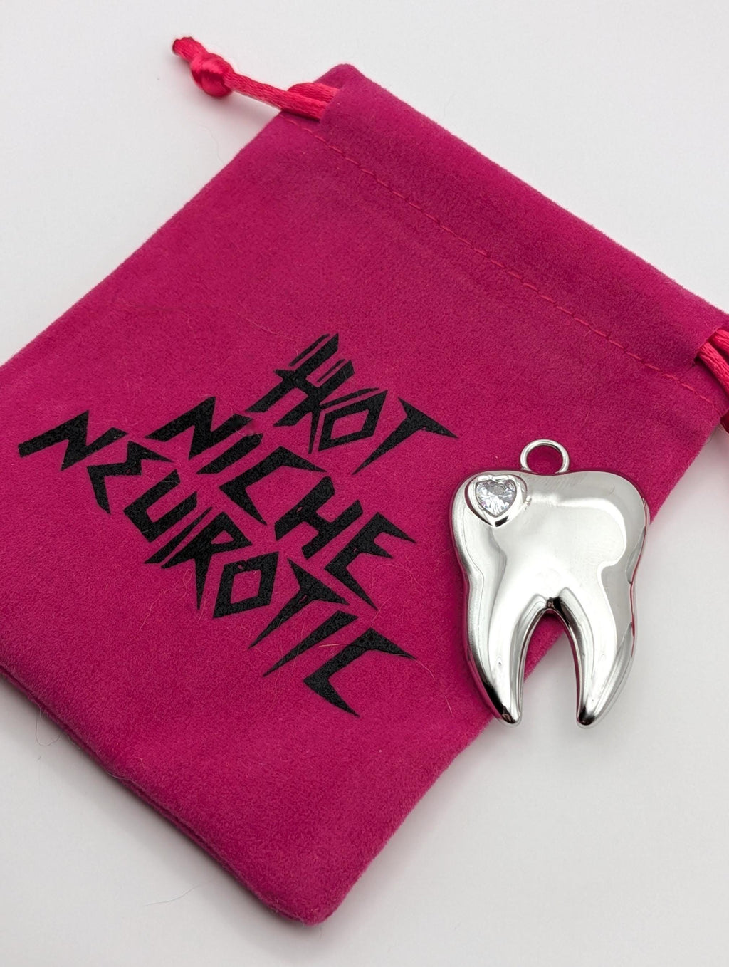 Solid Steel Tooth Pendant