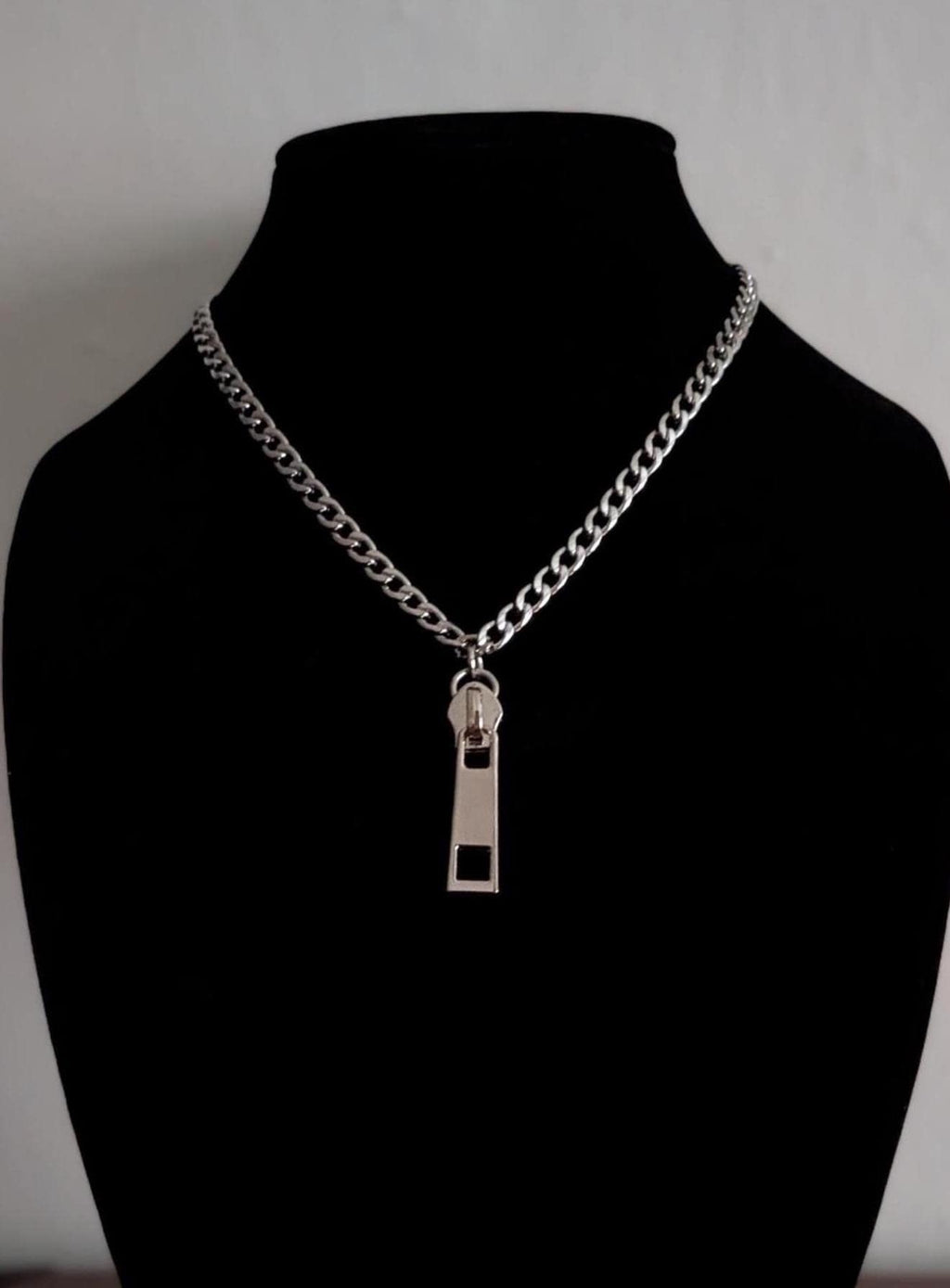 Steel Zipper Necklace
