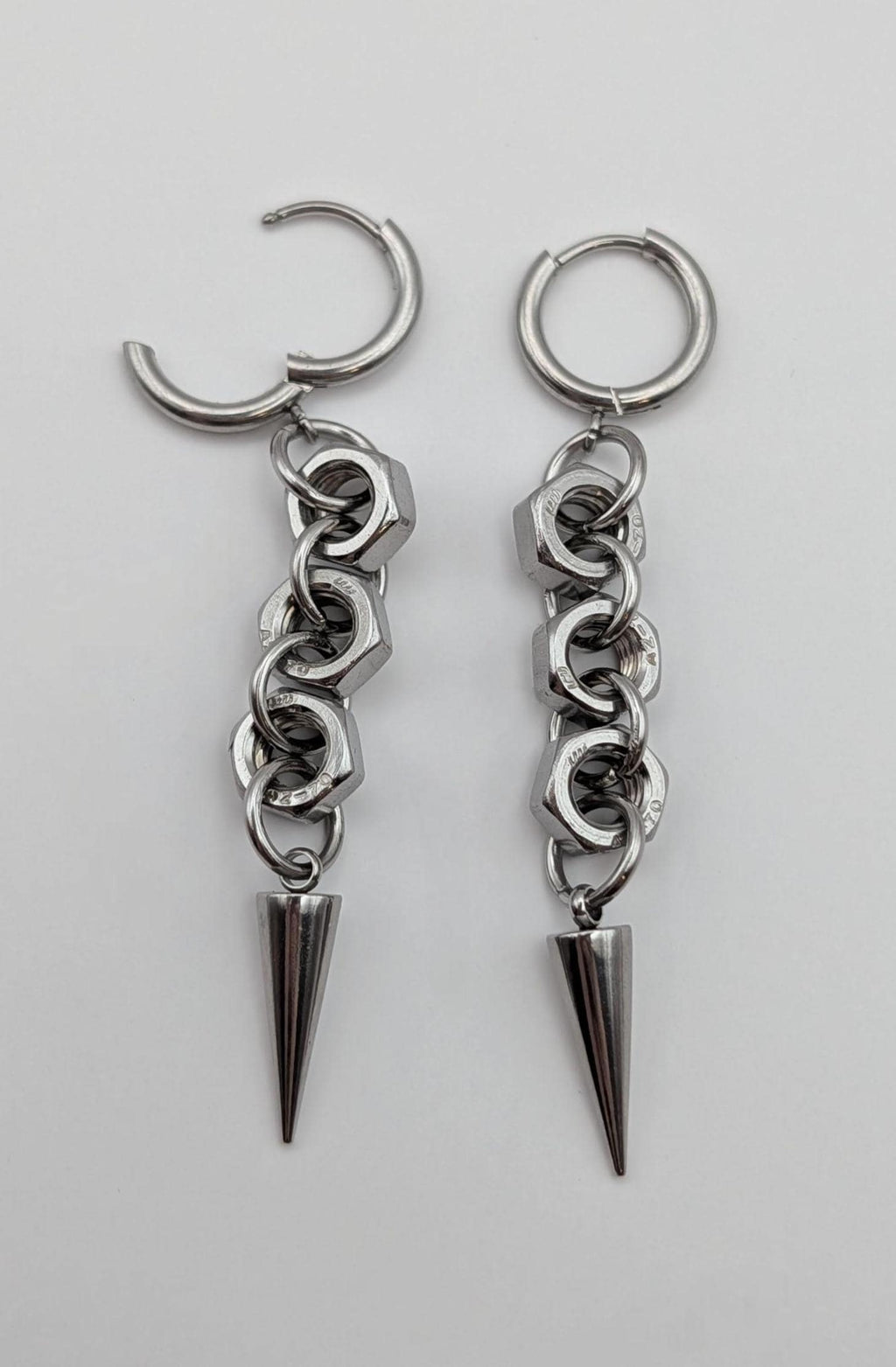 Spike & Hex Nut Hoops