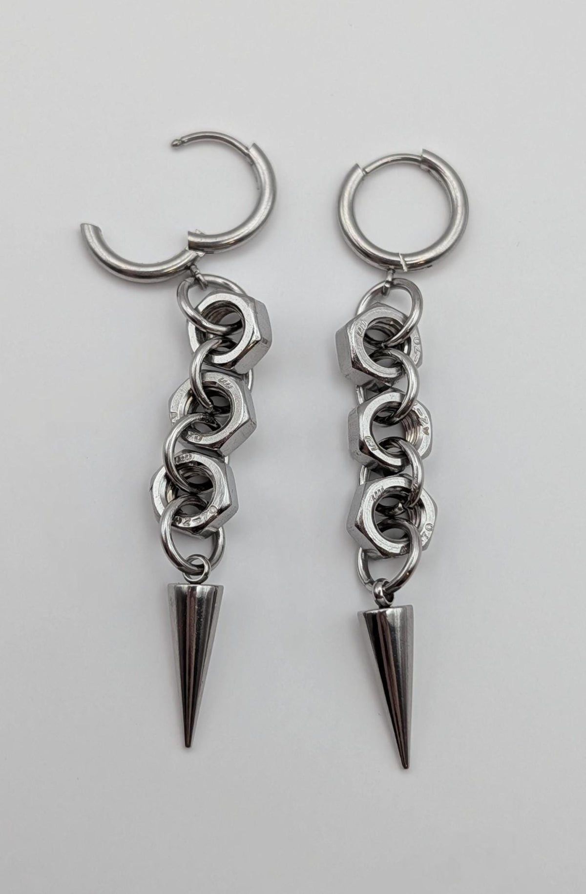 Spike & Hex Nut Hoops