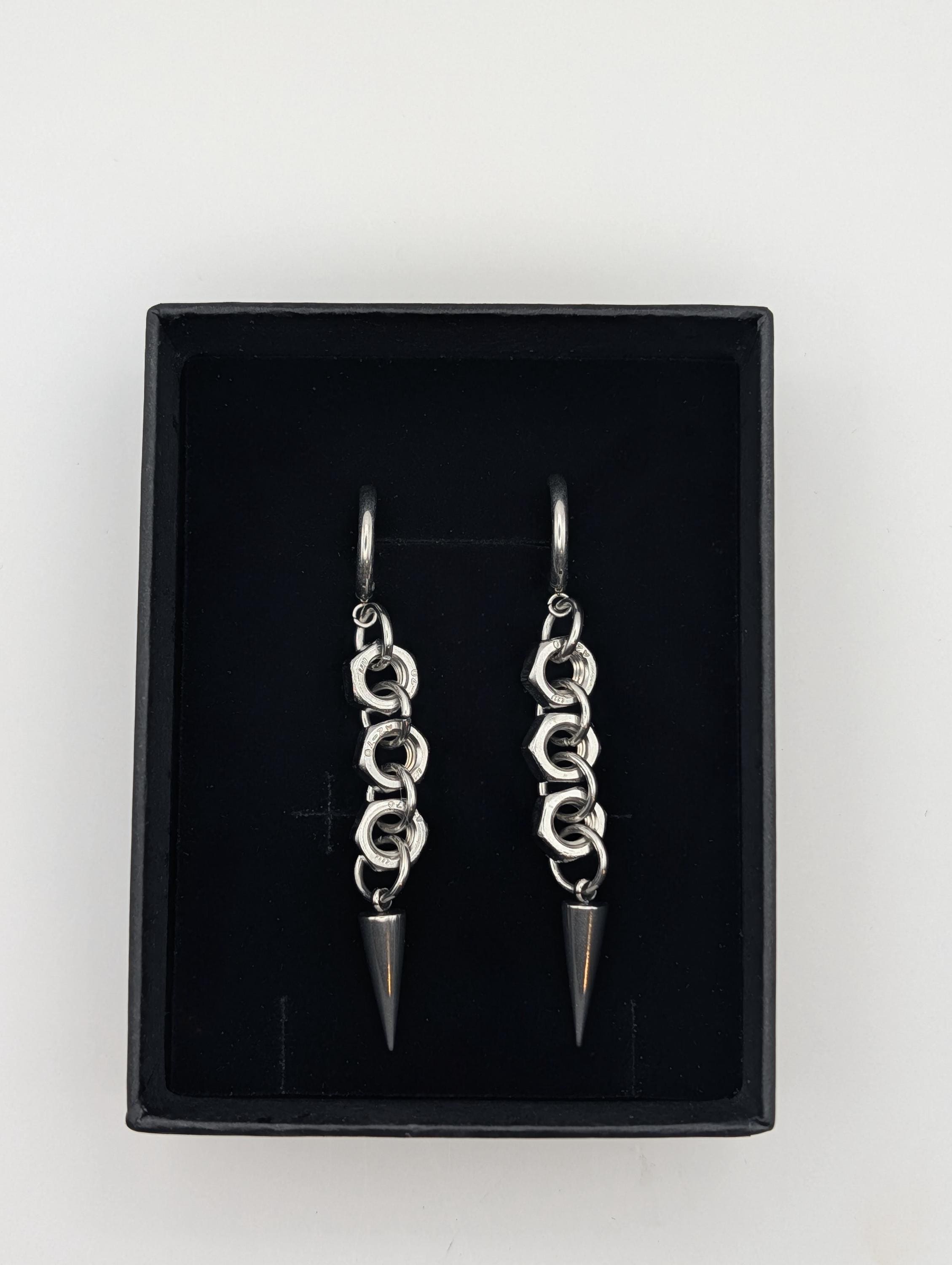 Spike & Hex Nut Hoops