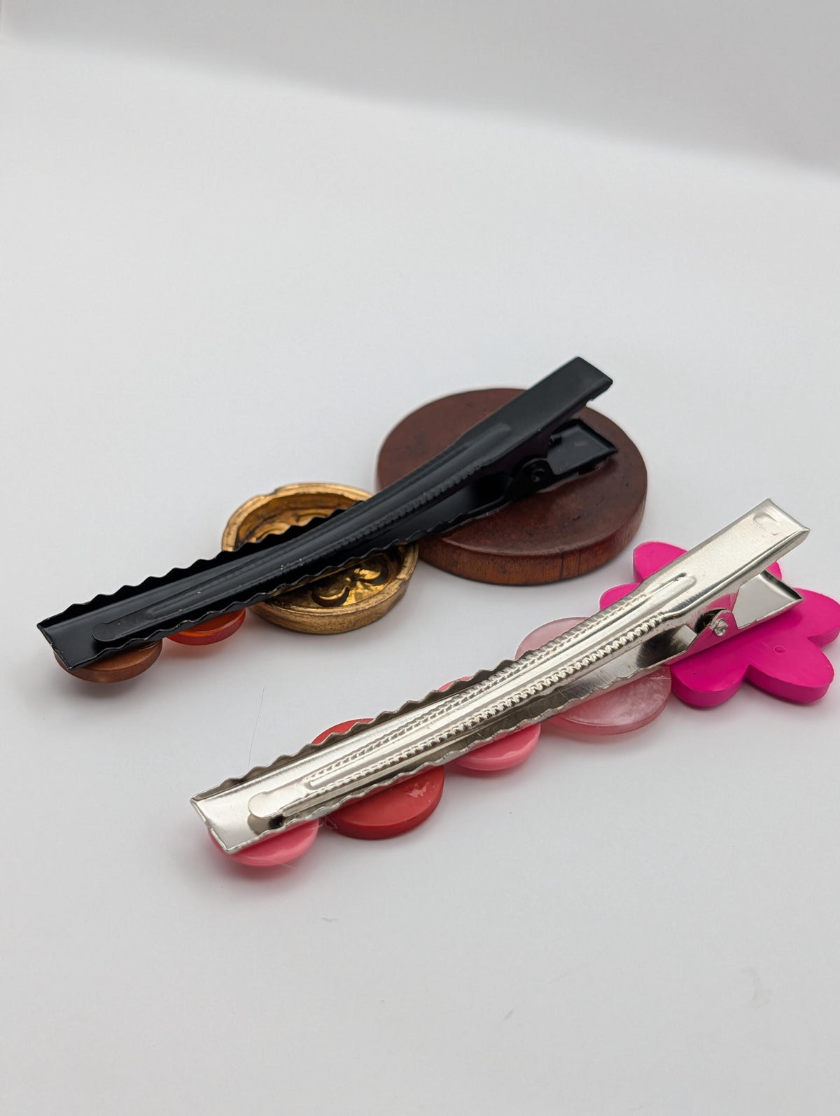 Large Button Hair Clip
